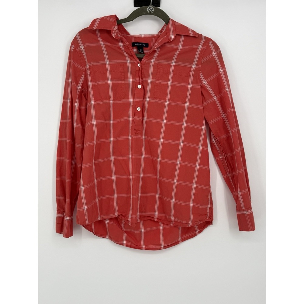Lands End Ladies Long Sleeve Buttown Down XS